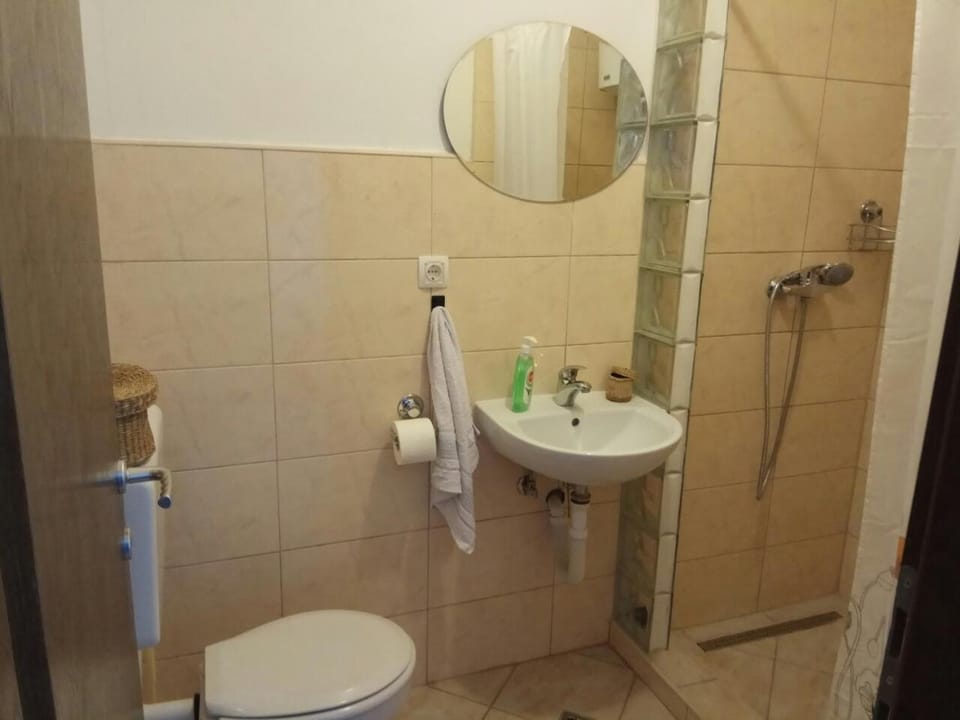 Shower, Toilet, Bathroom, towels