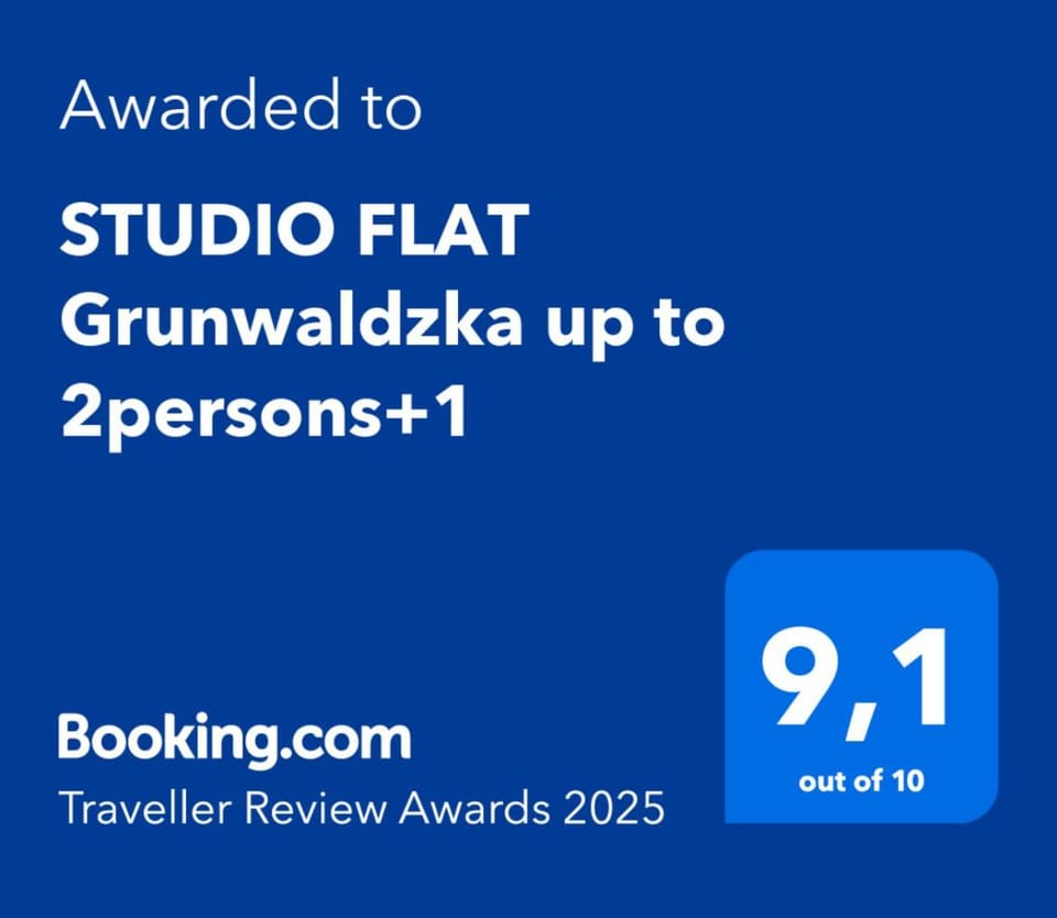 STUDIO FLAT Grunwaldzka up to 2persons+1 Apartment in Wroclaw