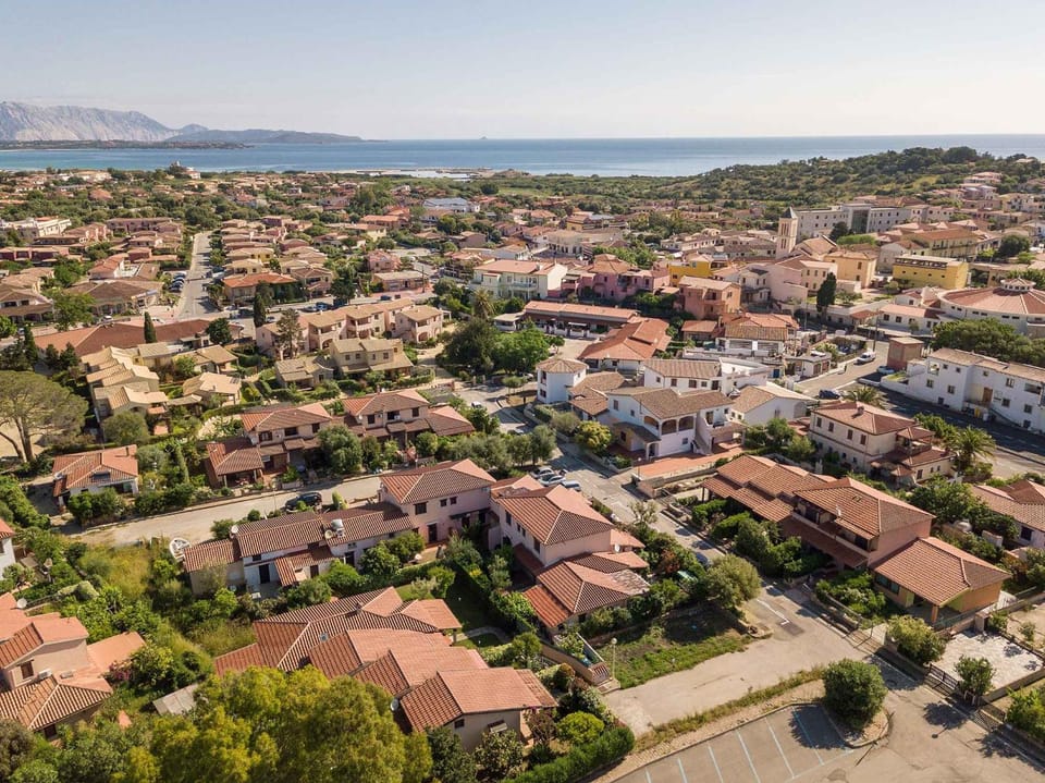 Nearby landmark, Bird's eye view, Summer