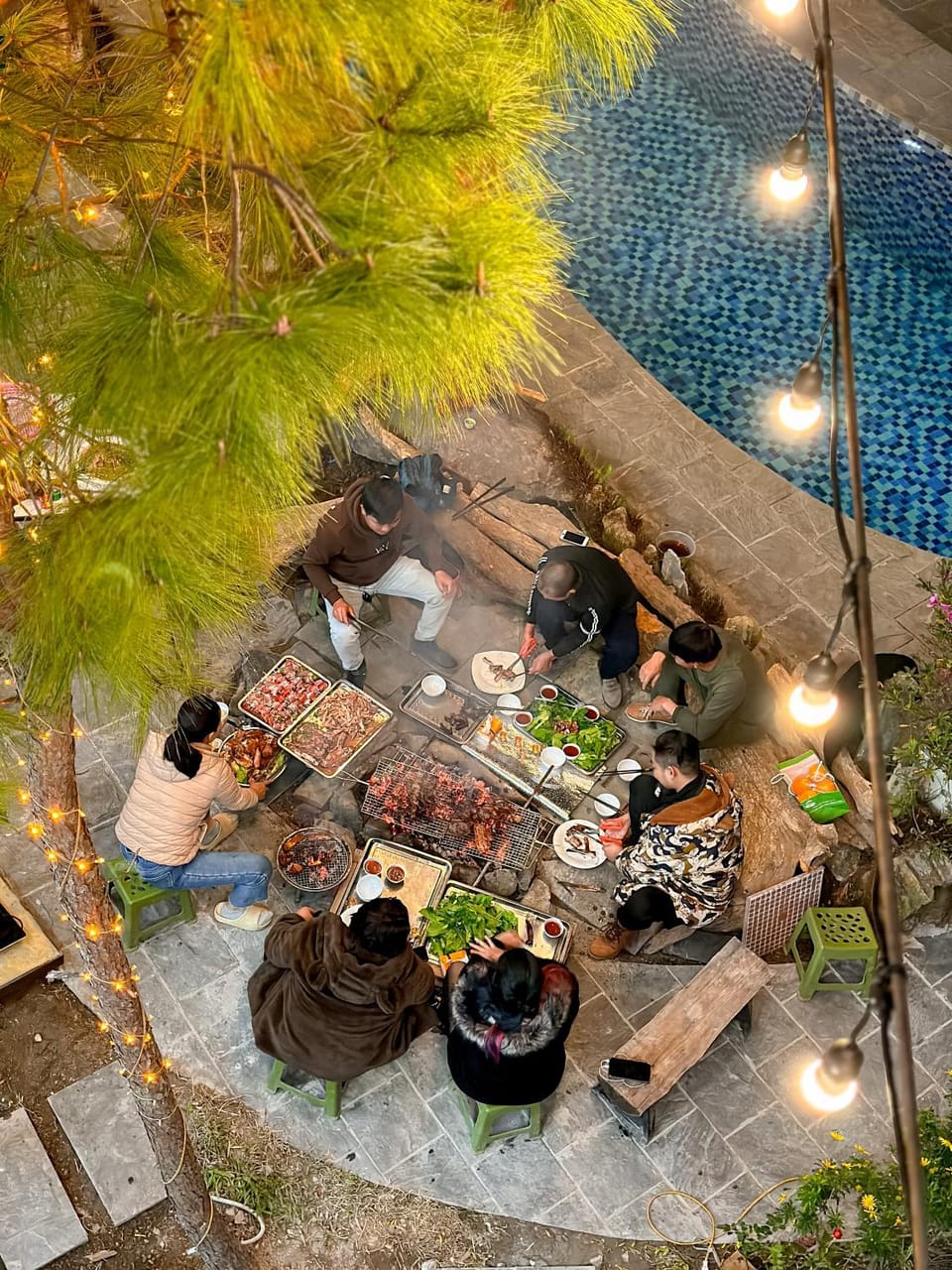 Patio, BBQ facilities, Garden, Food and drinks, Food, Garden view, Pool view, Swimming pool
