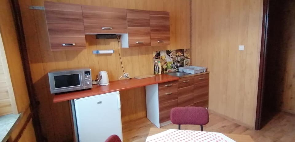 Kitchen or kitchenette, minibar