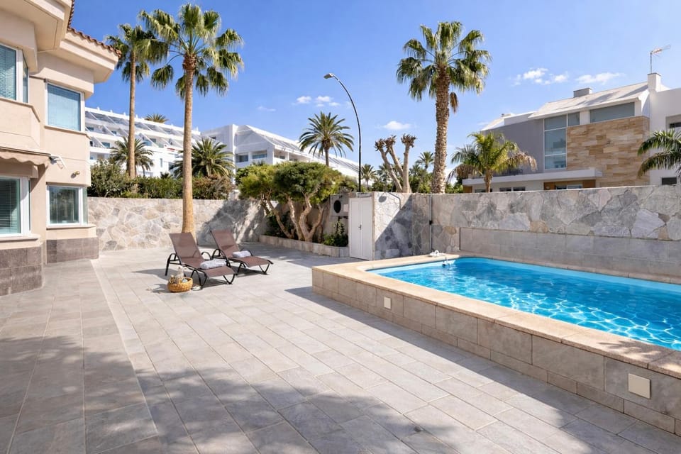 Villa Jandia Modern new apartment Morro Jable Private heated pool big terrace Apartment in Fuerteventura