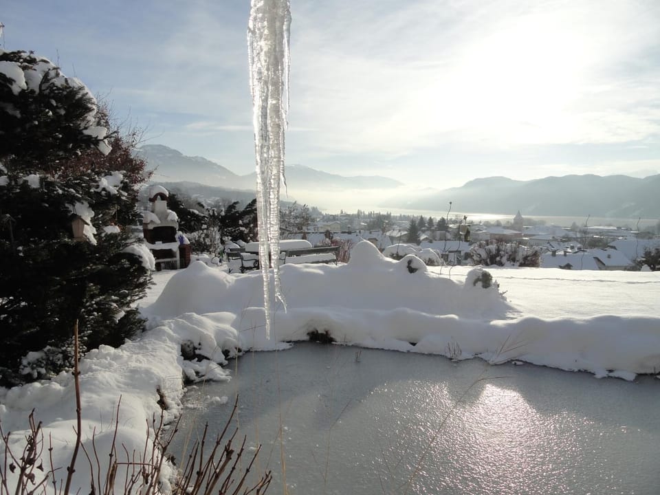 Natural landscape, Winter, Decorative detail, Lake view, Mountain view