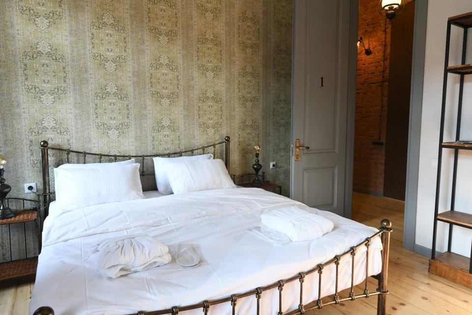 Bed, Photo of the whole room, Bedroom, towels, wardrobe