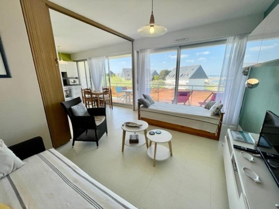Studio rénové, balcon, animaux admis, parking - FR-1-478-1 Apartment in Quiberon