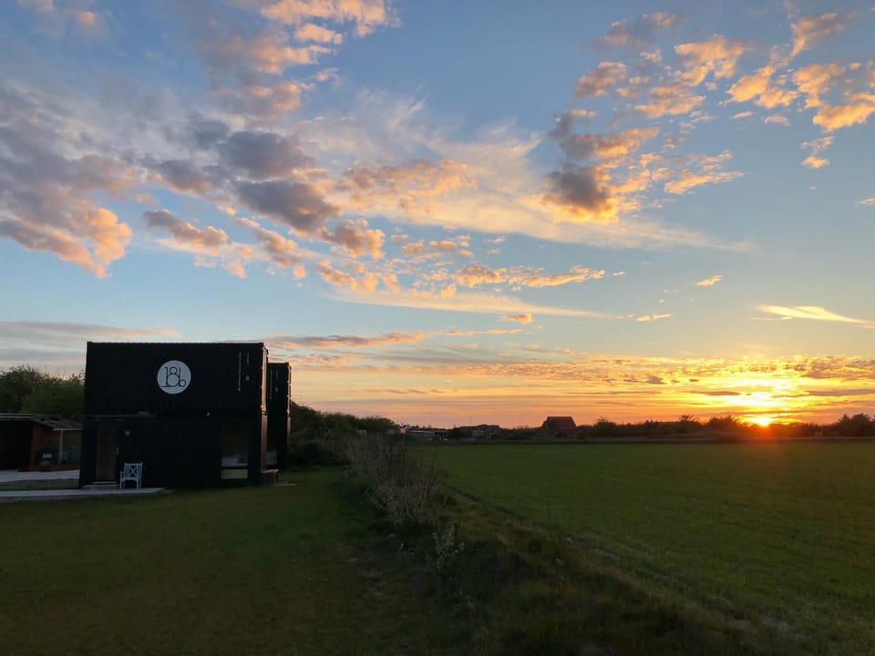 Property building, Sunset
