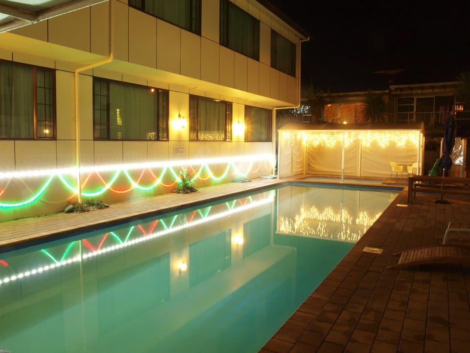 Night, Swimming pool, Swimming pool