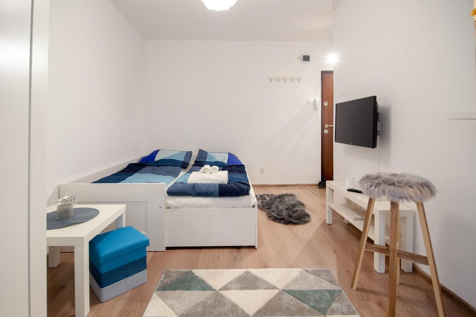 Bed, TV and multimedia, Seating area