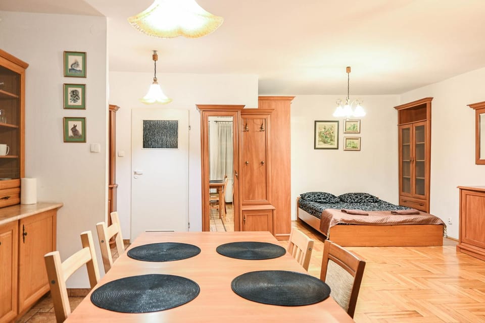 Bed, Kitchen or kitchenette, Living room, Seating area, Dining area, wardrobe
