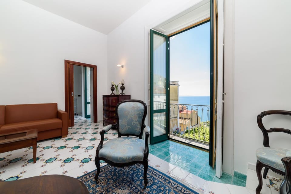 Living room, Seating area, Sea view