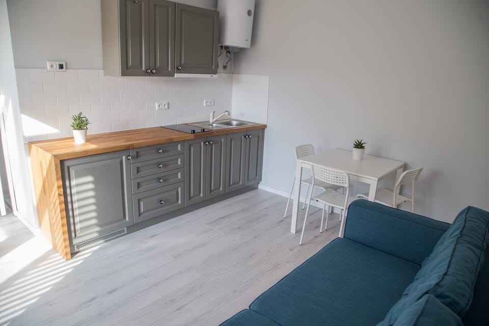 Kitchen or kitchenette, Living room