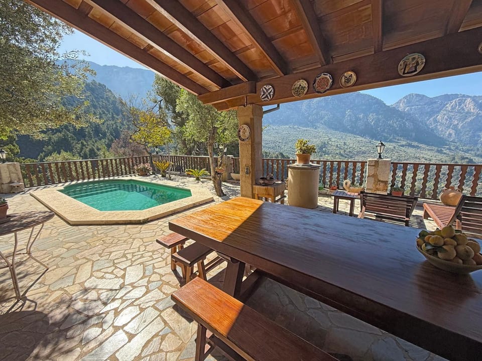 Property building, Living room, Swimming pool