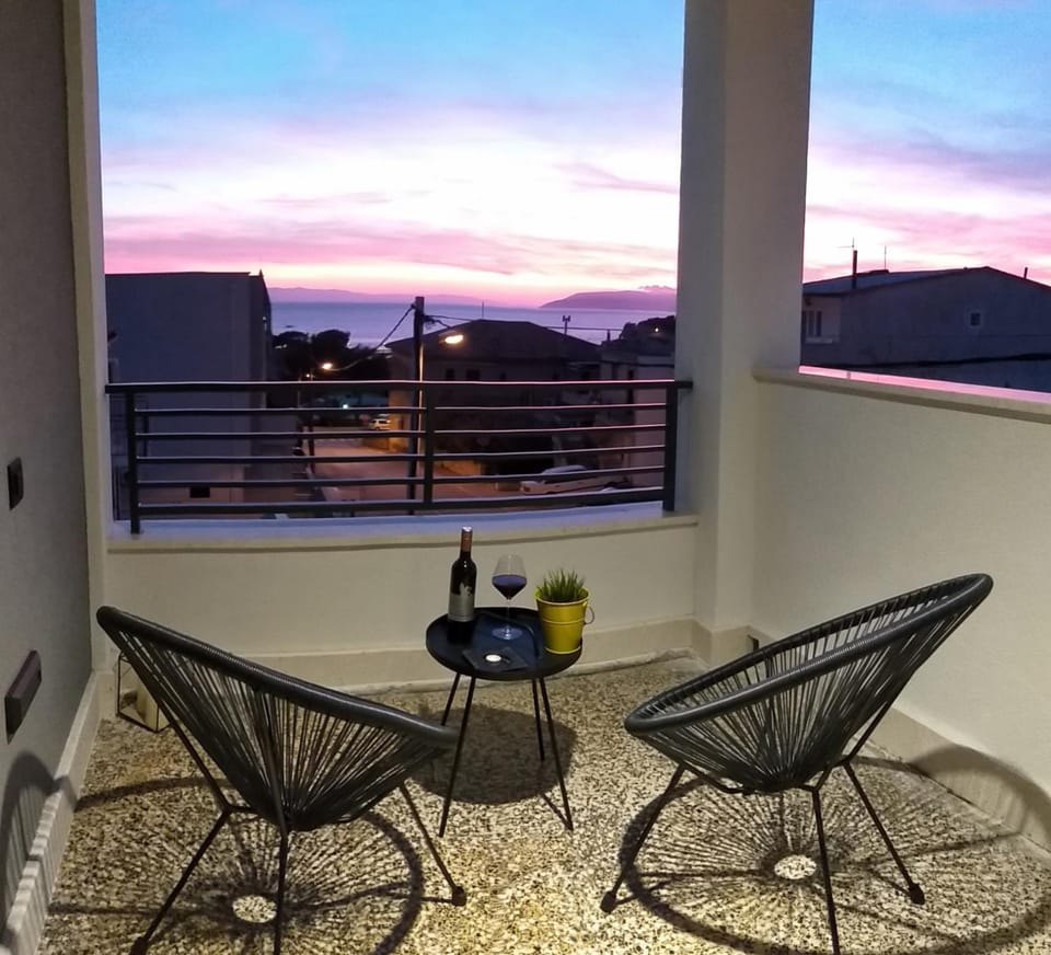 Patio, Balcony/Terrace, Sea view, Sunset
