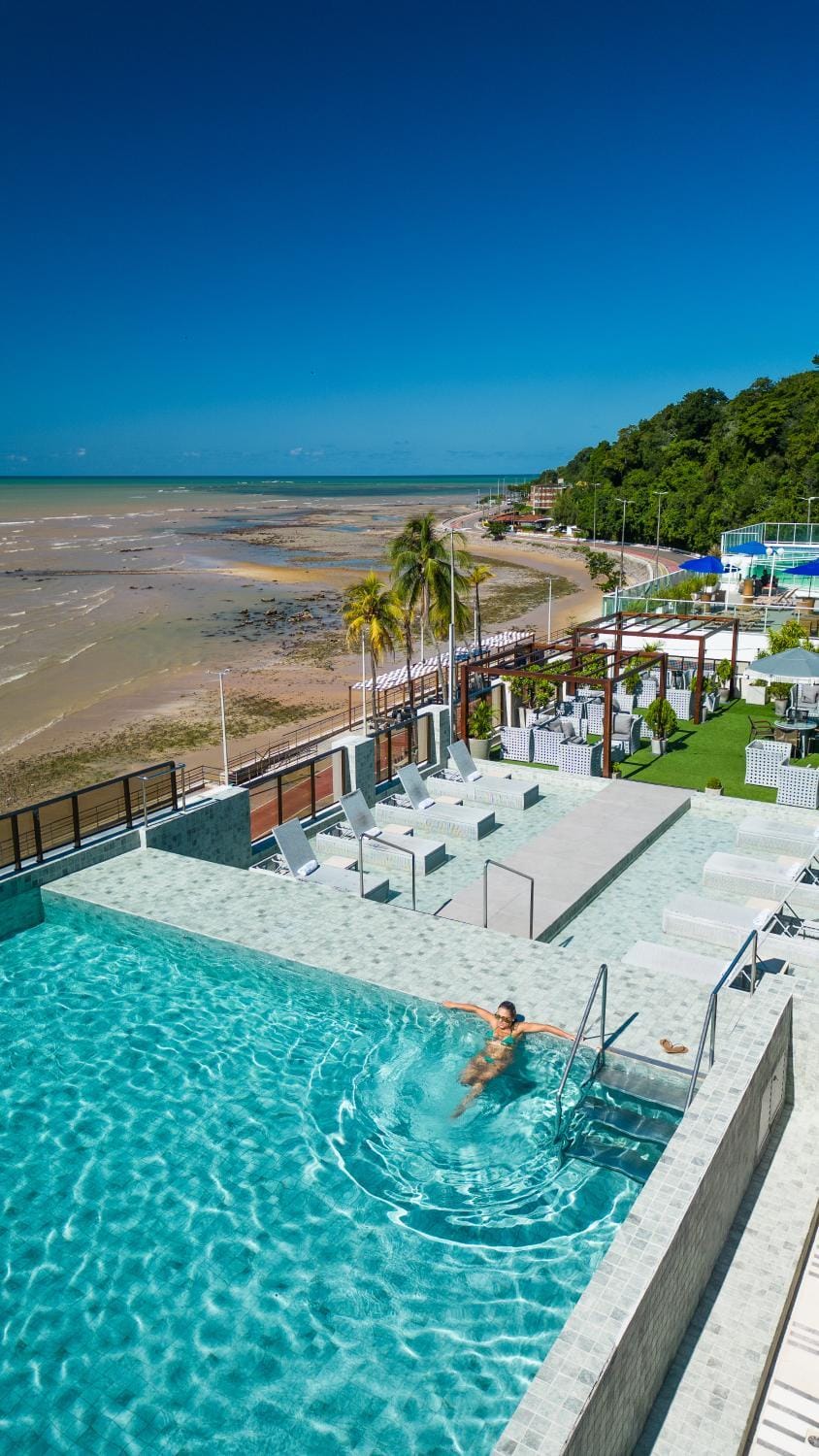 Nearby landmark, Day, Natural landscape, Mountain view, Pool view, Sea view, Swimming pool, sunbed