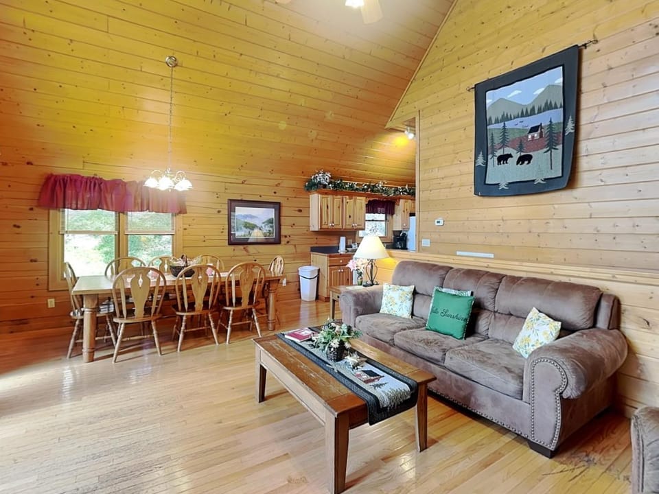 Kitchen or kitchenette, Living room, Dining area, furniture