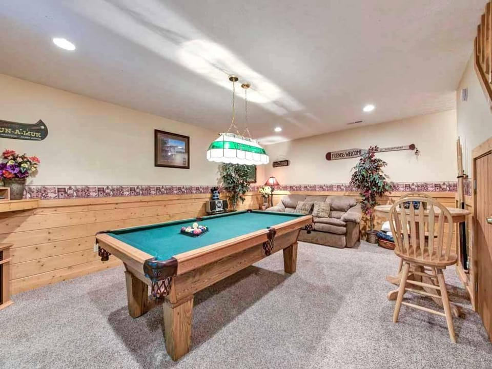 Billiard, Game Room, Living room, Seating area, furniture