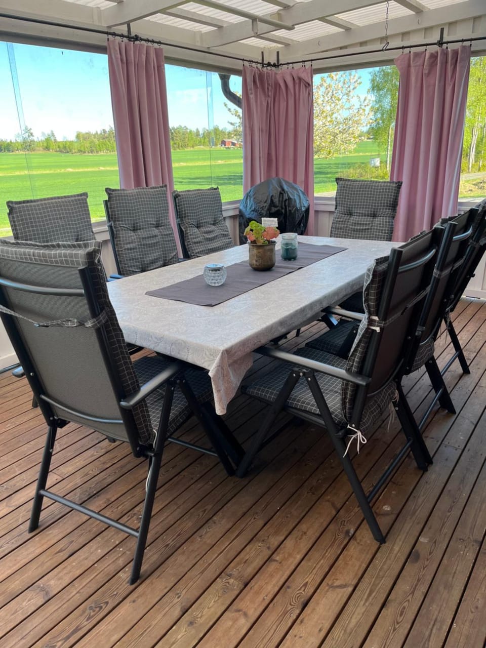 View (from property/room), Balcony/Terrace, Seating area, Dining area