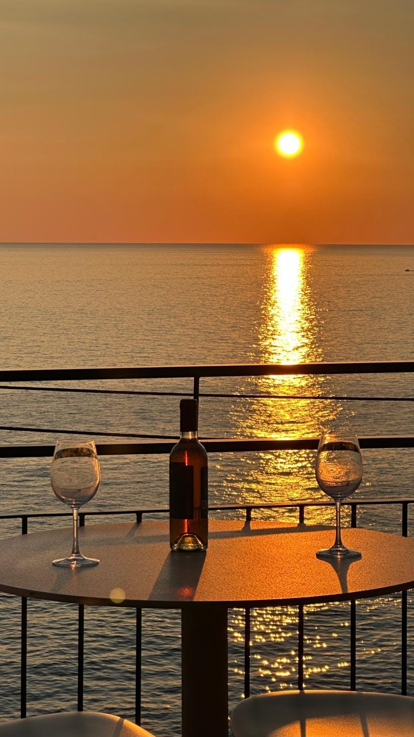 Balcony/Terrace, Sea view, Sunset