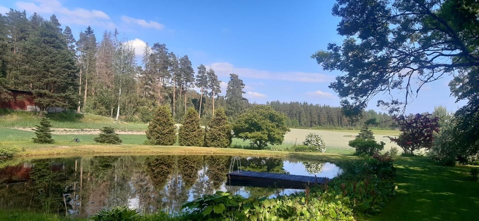 Natural landscape, Garden, Garden view, Lake view