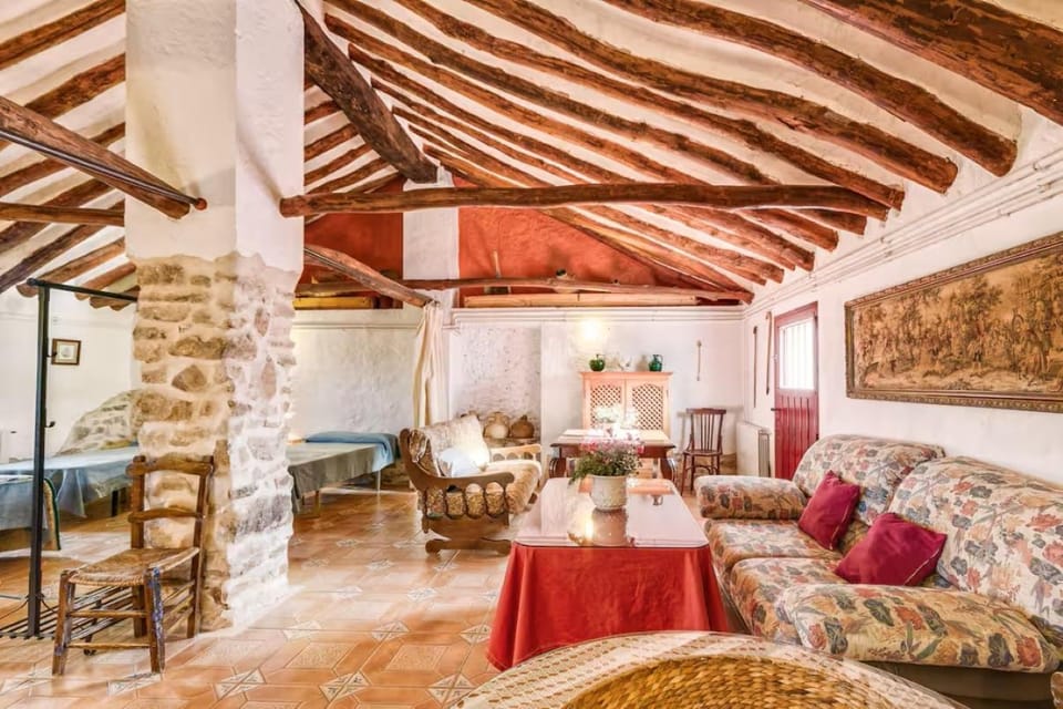 Living room, Photo of the whole room, Decorative detail, Seating area, Bedroom
