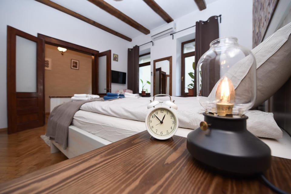 Bed, Decorative detail, Bedroom, Sunset, air conditioner