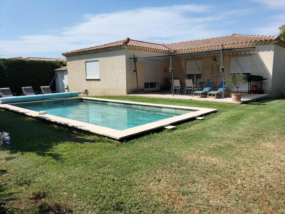 Property building, Patio, Garden view, Pool view, Swimming pool