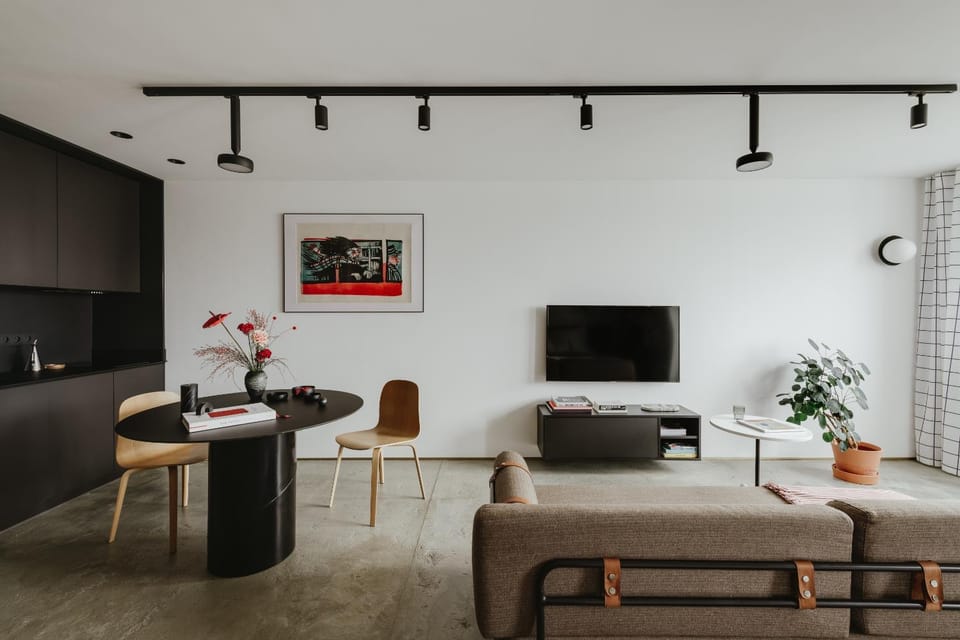 Living room, Seating area, Dining area