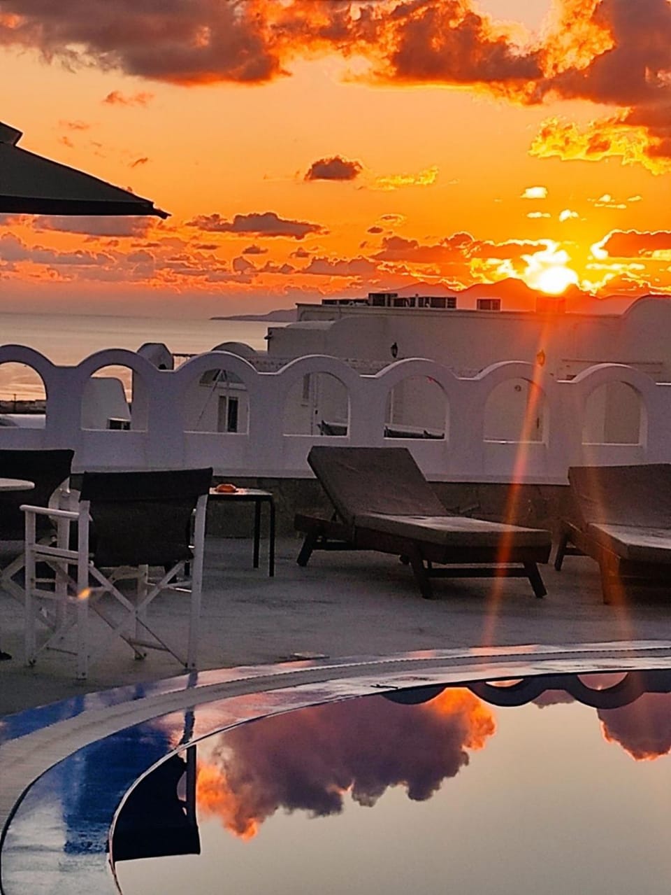 Natural landscape, Pool view, Sea view, Sunrise