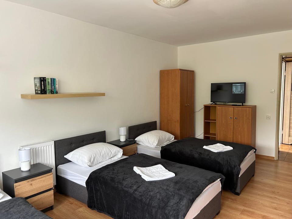 TV and multimedia, Photo of the whole room, Bedroom, towels