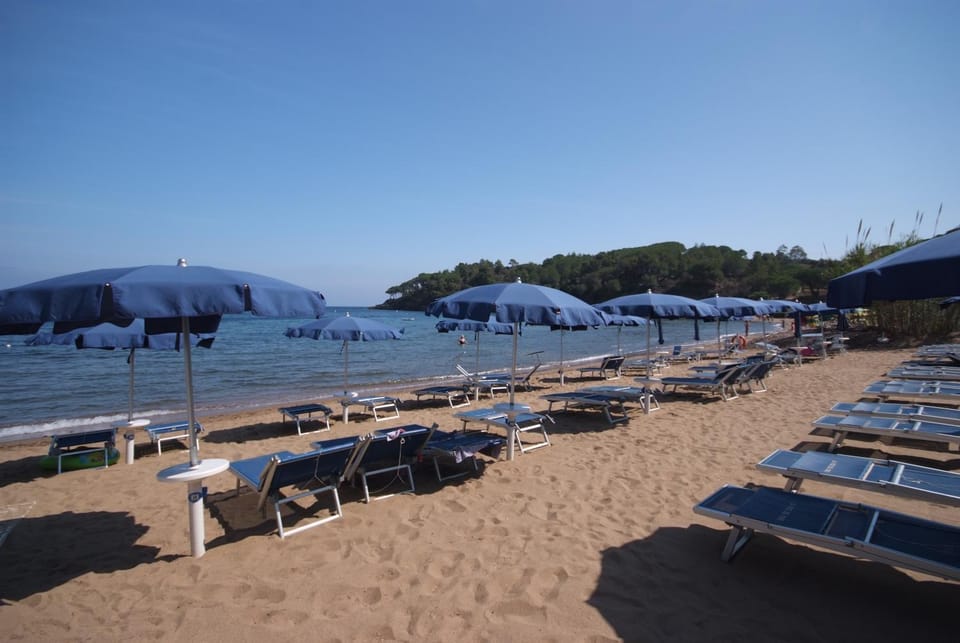 Beach, Sea view, sunbed