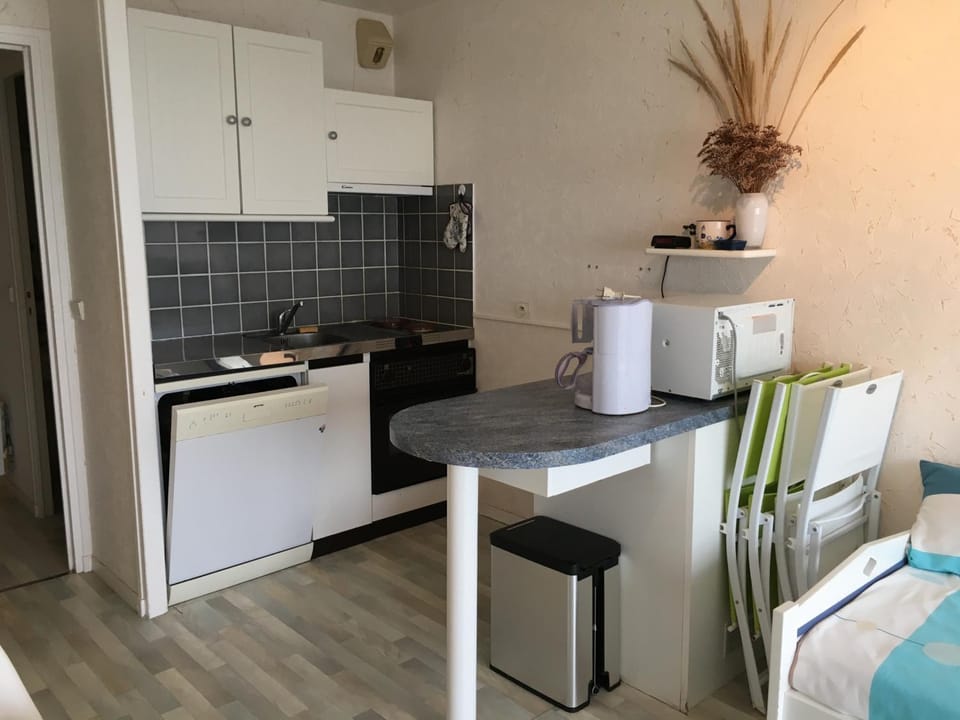 Fort-Mahon-Plage: Studio balcon, équipements complets, parking privé - FR-1-482-12 Apartment in Fort-Mahon-Plage