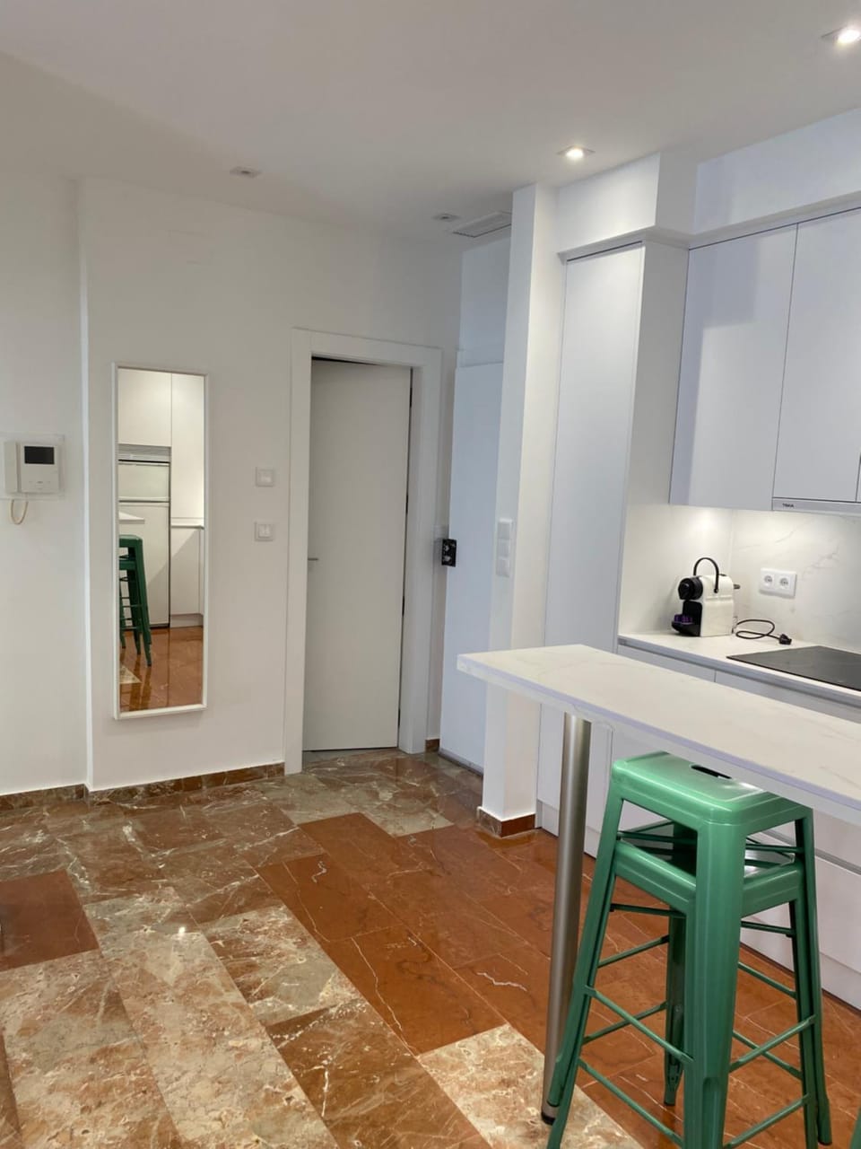 Lobby or reception, stove