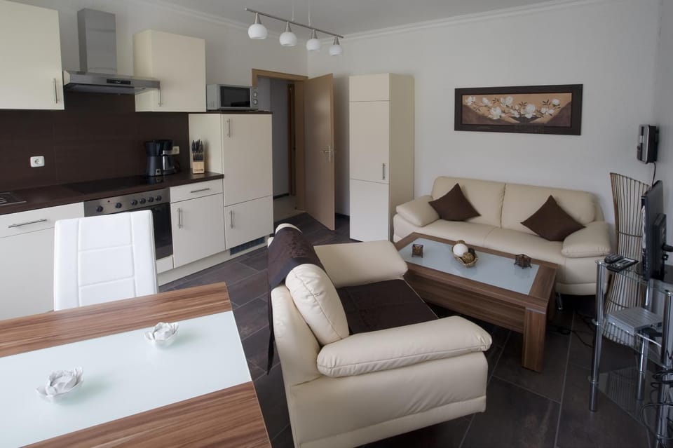 Kitchen or kitchenette, Living room, Dining area