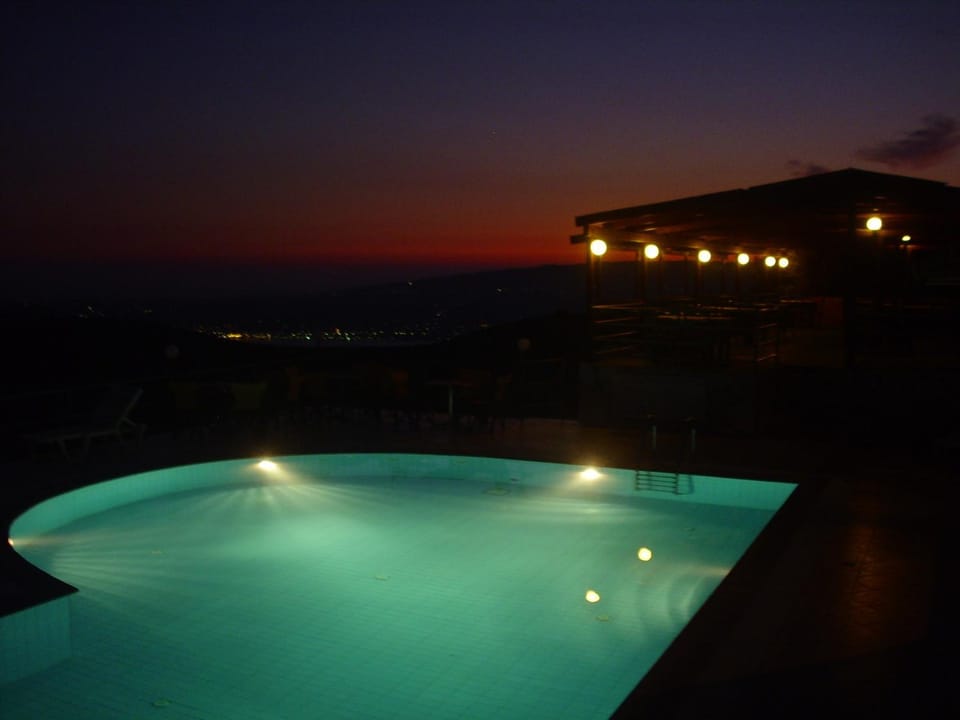 Swimming pool, Sunset