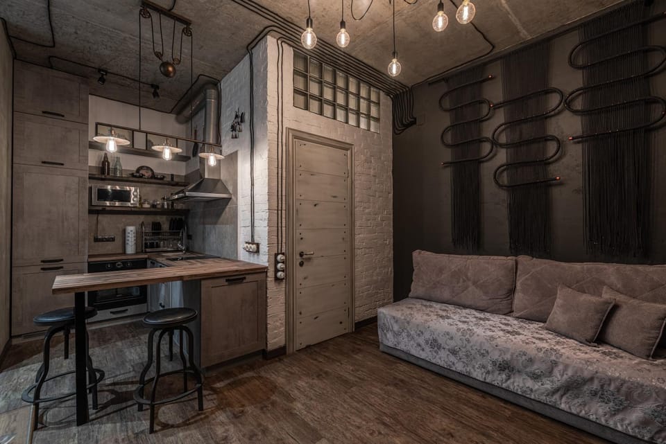 Kitchen or kitchenette, Seating area, Communal kitchen