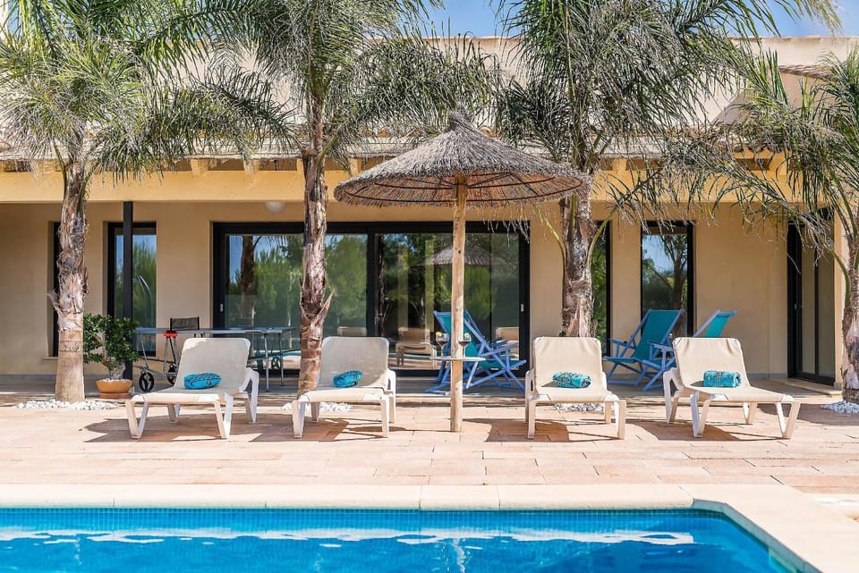 Property building, Living room, Swimming pool