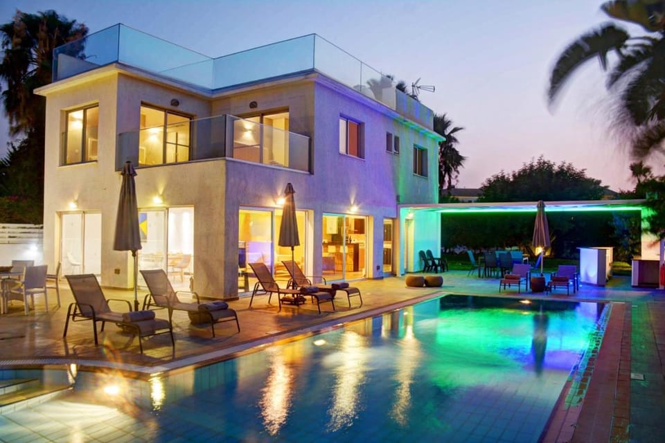 Swimming pool, Sunset