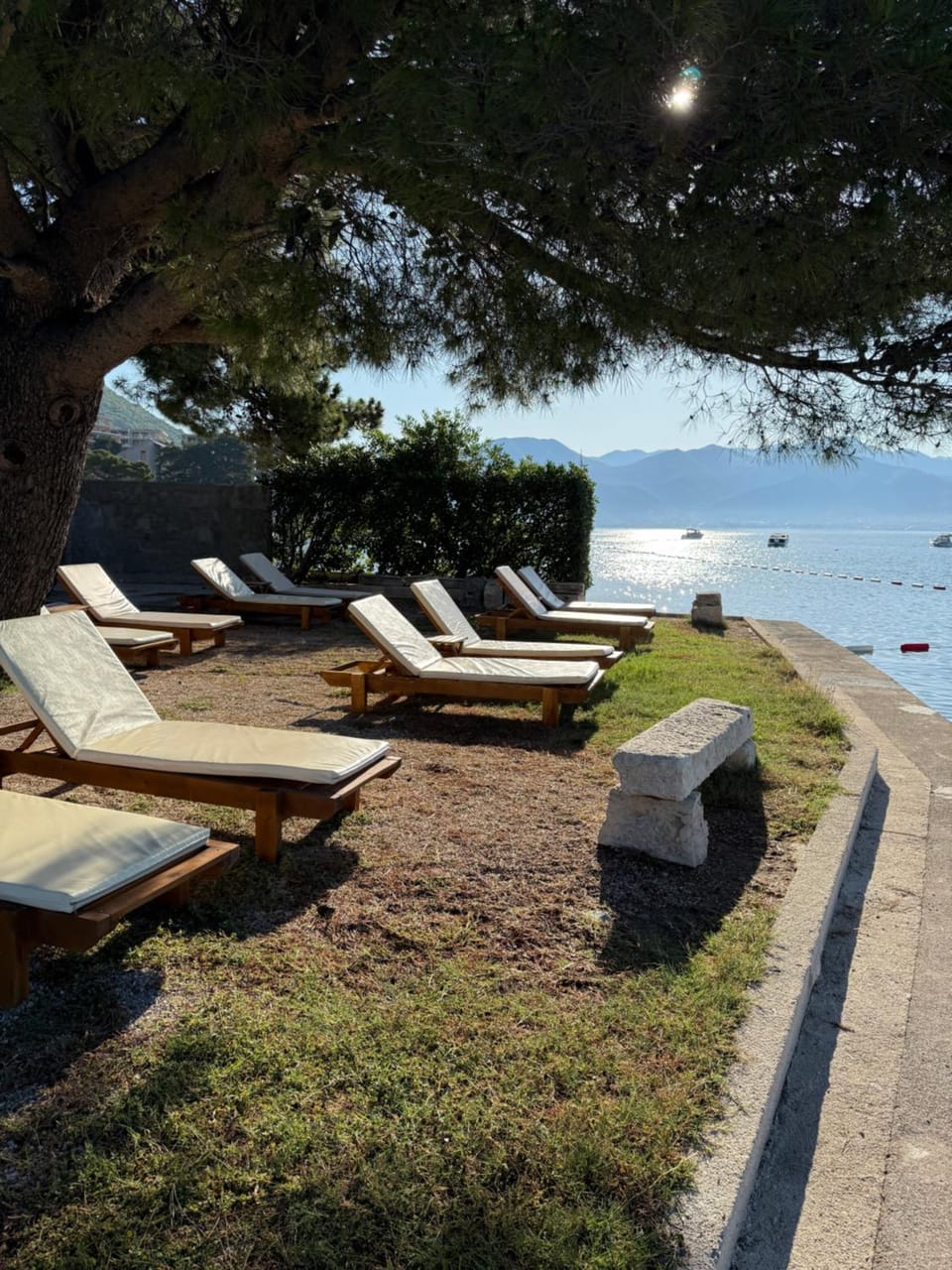 Beach, Sea view, sunbed