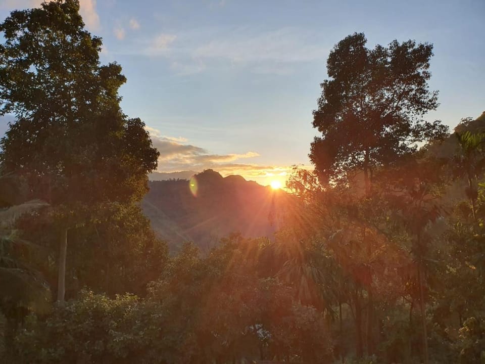Natural landscape, Mountain view, Sunrise