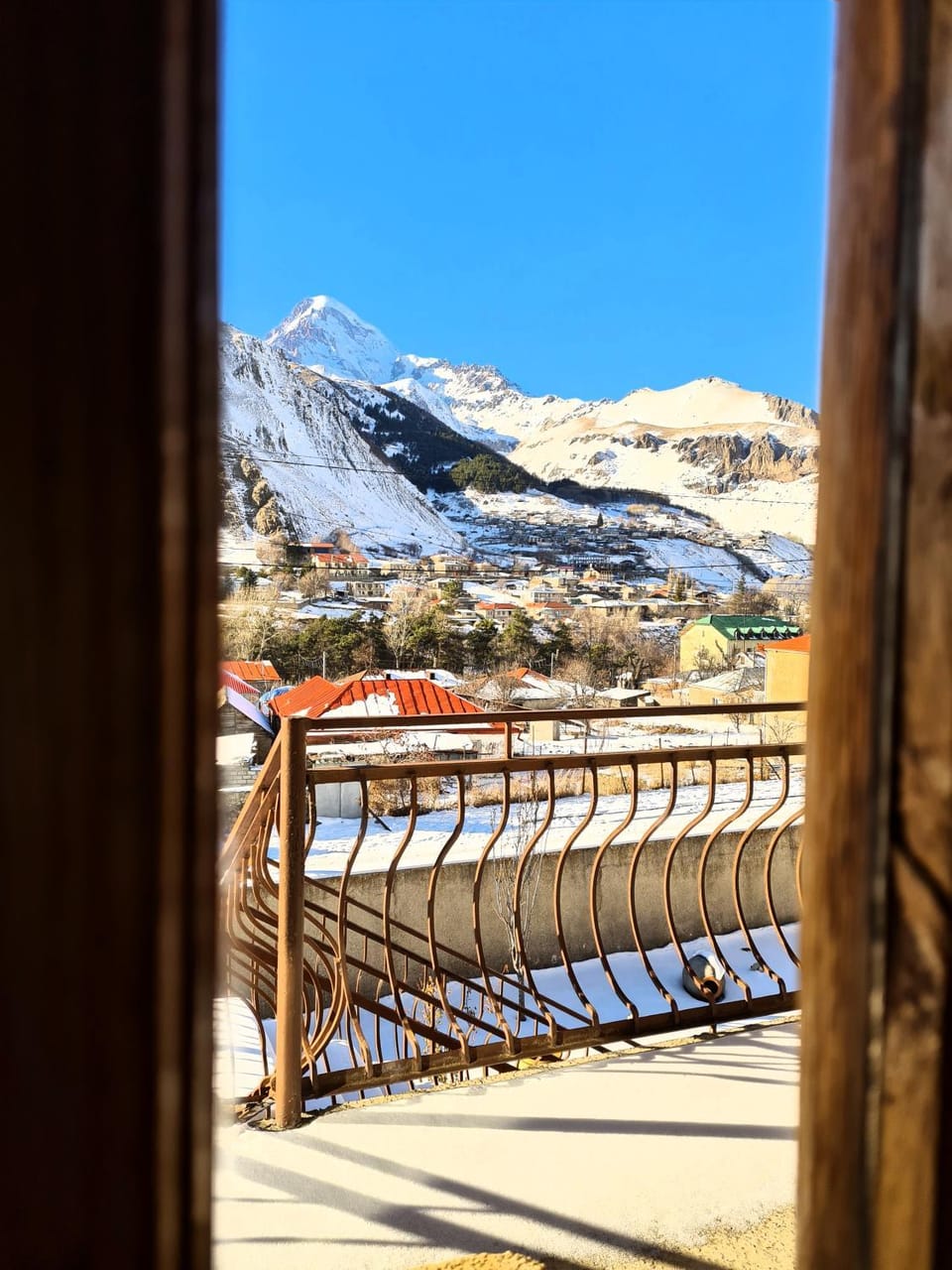Winter, Balcony/Terrace, Mountain view