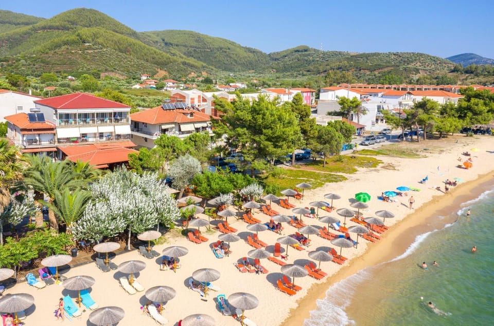 Beach, Sea view, sunbed