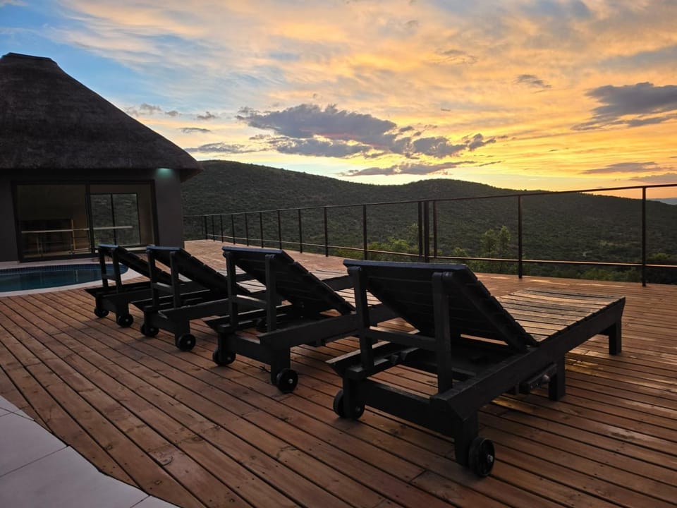 Sunset, sunbed