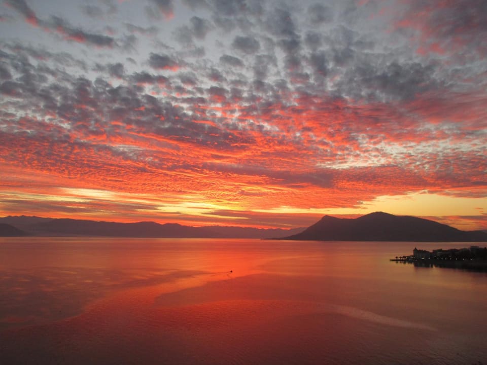 Natural landscape, Sea view, Sunset