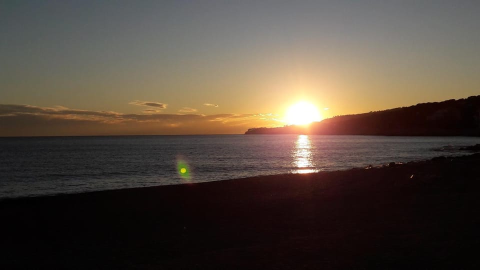 Natural landscape, Beach, Sunset