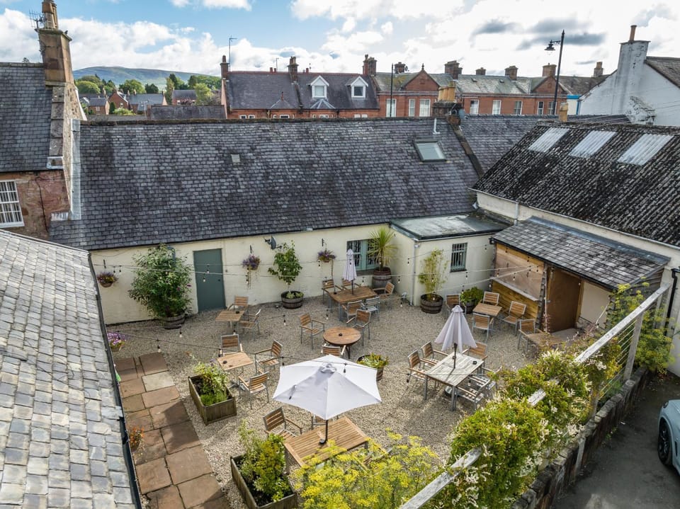 Property building, Patio, Garden view
