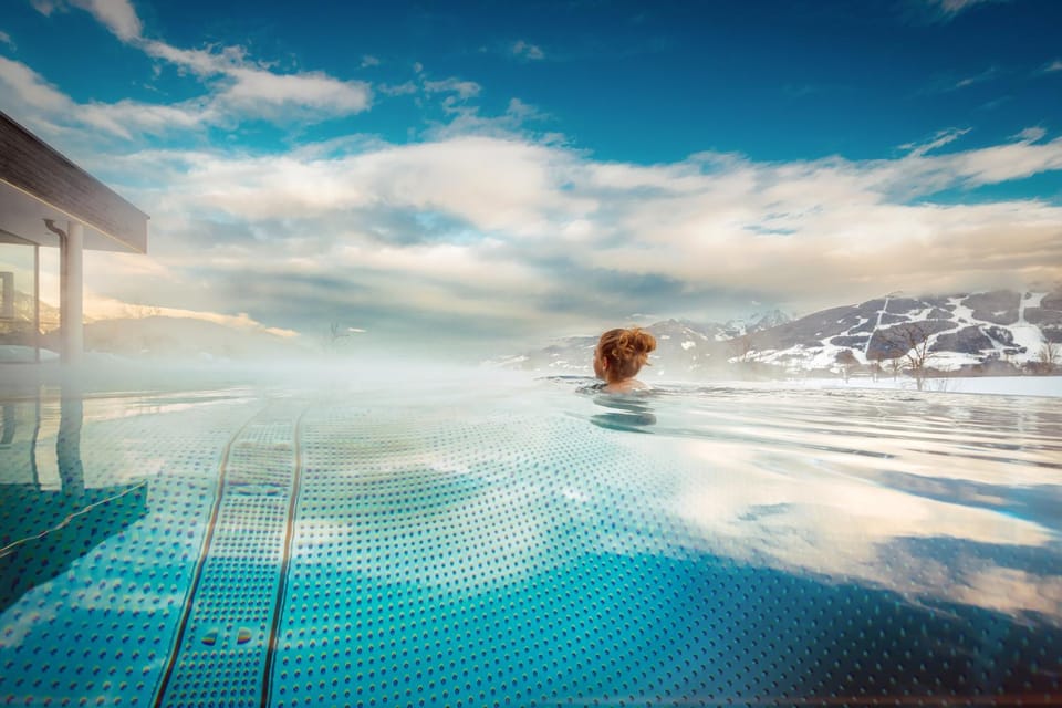 Winter, View (from property/room), Spa and wellness centre/facilities, Pool view, Swimming pool