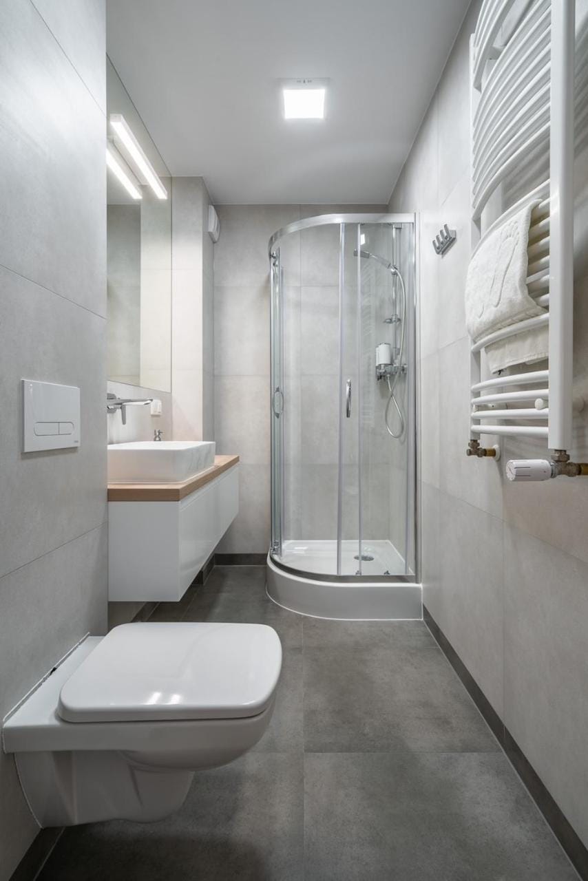Shower, Toilet, Bathroom, towels