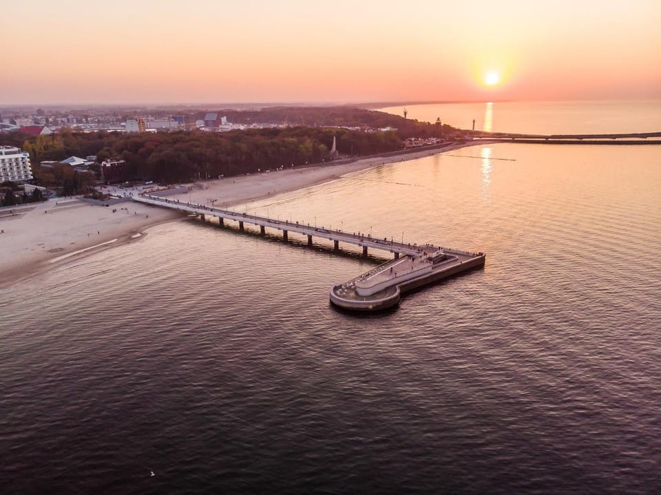 Beach, Sea view, Sunset