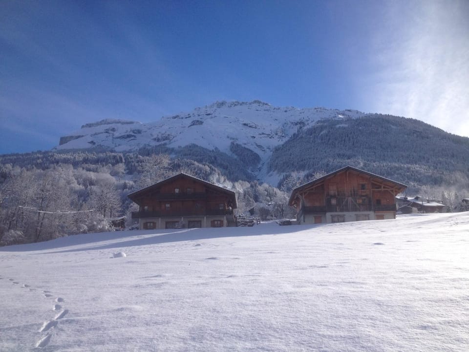 Property building, Natural landscape, Winter, Mountain view
