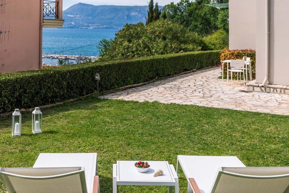 Patio, Garden, Mountain view, Sea view